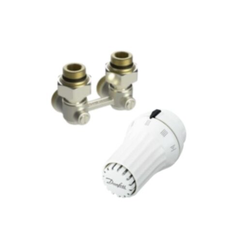 Danfoss sarok H-idom termofejjel RAE 5054 + RLV-KS 013G5140